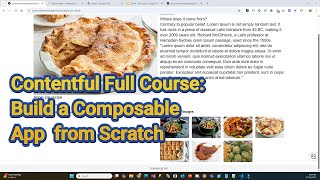 Contentful Full Course: Build a Composable App from Scratch