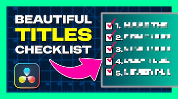 How to Make Titles that ALWAYS Look Pro - DaVinci Resolve Editing and Motion GFX Tips