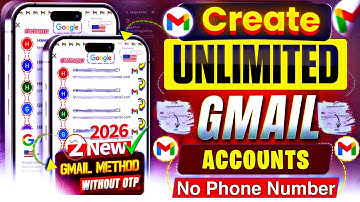 Unlimited Gmail Account Without Phone Verification | Unlimited Gmail Create Method 2025 Create Gmail