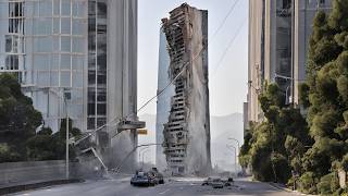 Powerful earthquake splits giant bridge in Chile; houses collapse