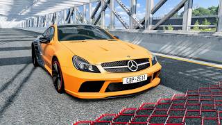 Massive Spike Strip Pileup Car Crashes #148 – BeamNG Drive | CrashBoomPunk