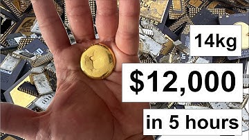 We hebben in 5 uur tijd $ 12.000 aan GOUD uit 14 kg elektronisch schroot gehaald