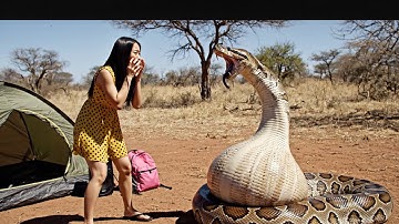 Emergency Surgery: Removing Live Cat From Giant Python Stomach After Campsite Attack