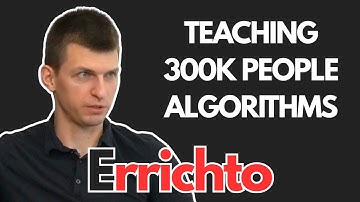 Teaching Competitive Programming, Building a 300k Subscriber YT Channel | Kamil Debowski (Errichto)