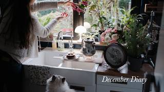 December Morning Diary: Baking Easy & Healthy Banana Pancakes | Peaceful Routine