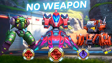 NO WEAPON - BLIZZFROST vs REDOX vs VORTEX - Mech Arena