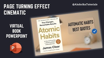 PowerPoint Presentation Skills - Virtual Page Turning Effect Tutorial (Cinematic!)