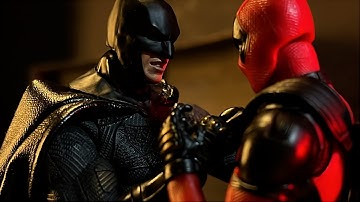 Batman vs Deadpool EPIC Battle in Stop Motion