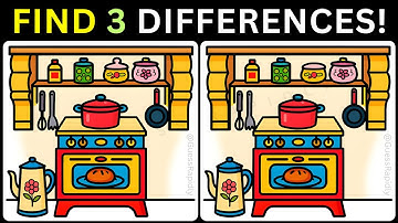 🔍Three Differences Hidden, Can You Find?💡【#422 Brain Game Challenge Spot 3 Differences】