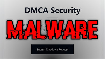 Fake DMCA MALWARE Scam