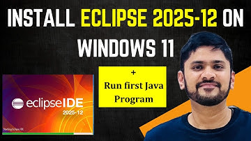 How to install Eclipse IDE 2025-12 on Windows 11