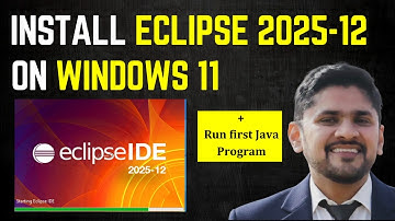 How to install Eclipse IDE 2025-12 on Windows 11
