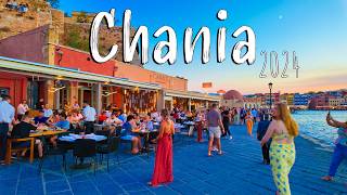 Chania Crete, walking tour 4k, Greece Chania 2024