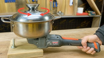 Why Wasn’t It Granted a Patent Put an Old Pot on an Angle Grinder and You’ll Be Amazed! 😱