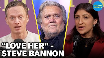 Lina Khan on Why Steve Bannon Loves Her Work At The FTC, Trump