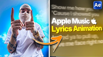 Create Apple-Style Lyrics Animation in After Effects (Step-By-Step Tutorial)