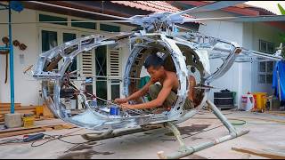 Man Builds Amazing Full-Size HELICOPTER | Start to Finish DIY by @Dodoan123