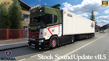 ETS2 | Realistic Sound | Scania V8 Stock Sound Update v11.5 by Slav Jerry | #ets2 1.57