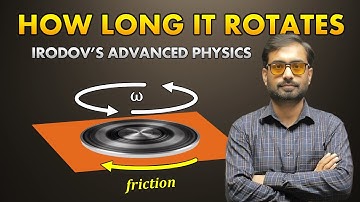 Frictional Torque : How Quickly It Stops Spinning Disc || Advanced Problem from IRODOV 1.249