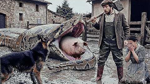 Brave Heroes Save Poor Pigs From Giant Python With Smart Shepherd’s Help 🐕🐖