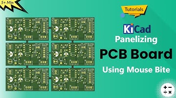 How to Panelize PCB boards in KiCad 9.0 using Mouse Bite | KiCad 9 Beginner