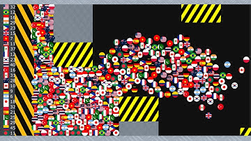 Shutter Crush - Proliferation Survival Marble Race In Algodoo - Top Viewers October 2025