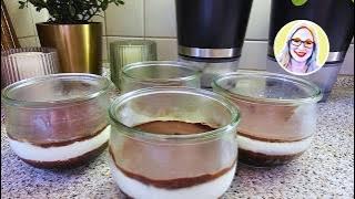 Selbstgemachtes Kinder Pingui Dessert - Schnelles und Leckeres Rezept im Weckglas für unterwegs