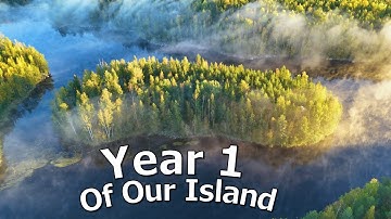 One Year of Log Cabin Building On Our Island With No Experience