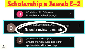 Scholarship e Jawab Ep-2| Profile Under Review? HDFC Interview? SBI Scholarship? Buddy4Study Contact