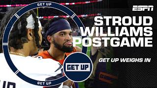 Dan Orlovsky APPLAUDS C.J. Stroud's leadership in postgame conversation w/ Caleb Williams | Get Up