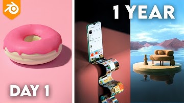 My 1 year Blender progression