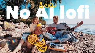 No AI lofi music playlist | 🌊 Seaside Vibes & Last Summer Rays | Chill, Work, Study with us