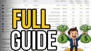 How to Easily Screen for High Yield Dividend Stocks