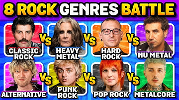 8 ROCK GENRES 🎸 Save One Song 🔥 Epic Rock Battle, Different Genres | Music Quiz
