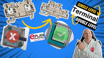 Change your terminals into double level terminals in EPLAN