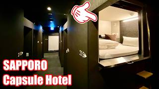 Staying at Japan's $38 Capsule Hotel in Sapporo｜BIZCOURT CABIN SUSUKINO｜Breakfast review