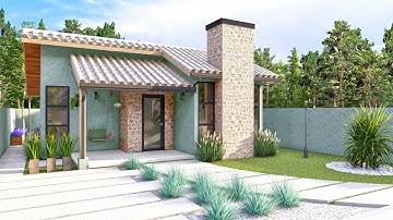 KLEIN EENVOUDIG HUIS 57m² - Plattegrond aan het Einde van de Video (PERCEEL 12X19m)