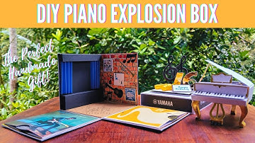 Piano Explosion Box |The perfect handmade Gift | Papercraft Tutorial
