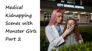 Medical Kidnapping Scenes with Monster Girls Part 2 [handgag] [anesthesia] [tied up] [gagged]