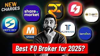 Top 8 Zero Brokerage Demat Account Compared 2025 | Which Zero Brokerage Trading App is Best for You?