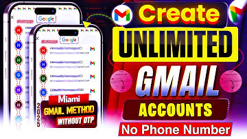Unlimited Gmail Account Without Phone Verification | Unlimited Gmail Create Method 2025 Create Gmail