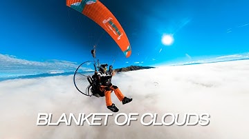 I Flew OVER a Blanket of Low Clouds – Powered Paragliding Magic