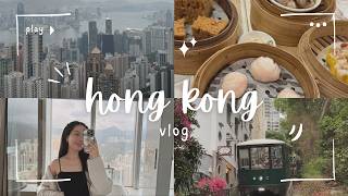 hong kong travel vlog 🇭🇰 peak tram, uniqlo haul, din tai fung, tim ho wan dim sum, hot pot, team lab