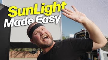 sunlight is no match, easy filmmaking lighting setup