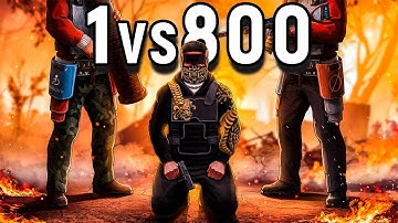 1 vs 800 ОНЛАЙНА! СОЛО в САМОМ ЛУЧШЕМ МЕСТЕ на КАРТЕ в Раст/Rust!
