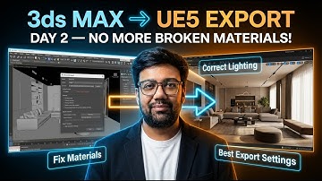 Unreal Engine 5 3ds Max Datasmith-zelfstudie | ArchViz Dag 2 (UE5)