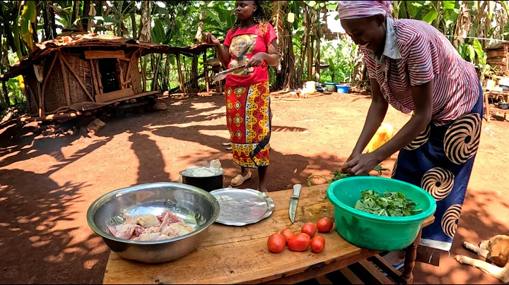 Village Cooking Day 🌿 Feeding Animals & Cooking Chicken Stew