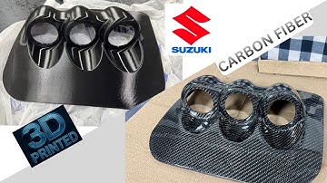 DIY - FROM 3D PRINTED TO CARBON FIBER PART - TRIPLE GAUGE POD