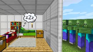 JJ & Mikey SLEEPOVER in Minecraft!