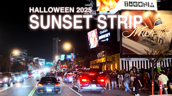 Halloween🎃 Midnight Drive in Los Angeles 2025 | Hollywood, Beverly Hills & Downtown LA [4K HDR]